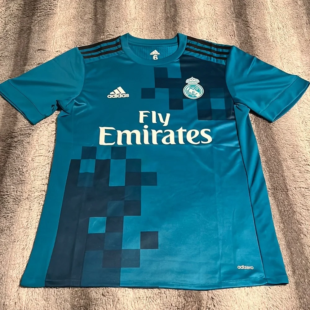 Real Madrid #4 Sergio Ramos 2017/18 UEFA Champions League Third Player Jersey